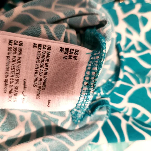 INC INTERNATIONAL Teal Shirtdress Medium - Picture 5 of 7